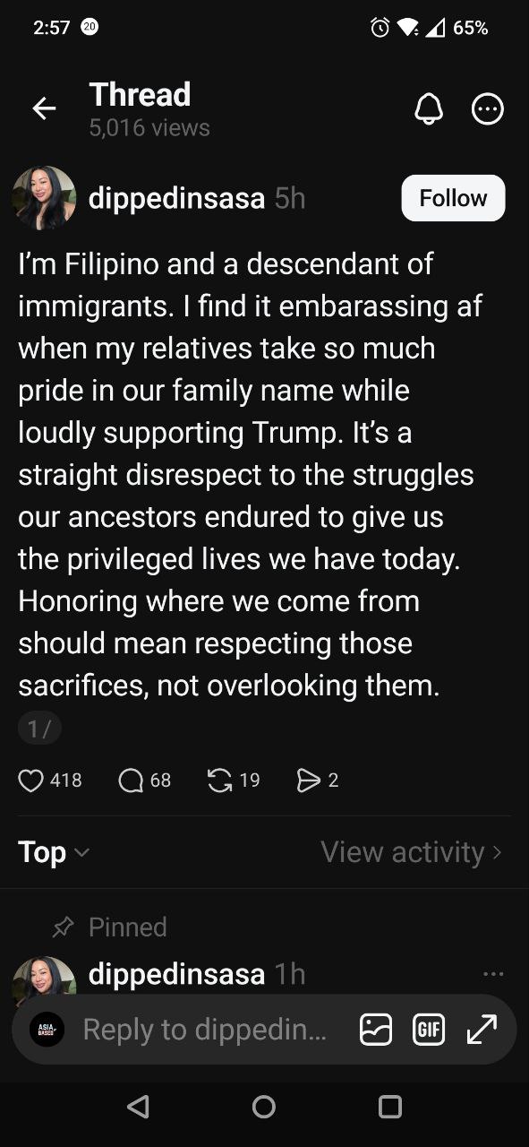 photo 4 2026 02 10 03 14 10 No, Leftist. Stay in America. Fil-Am, That Includes You.