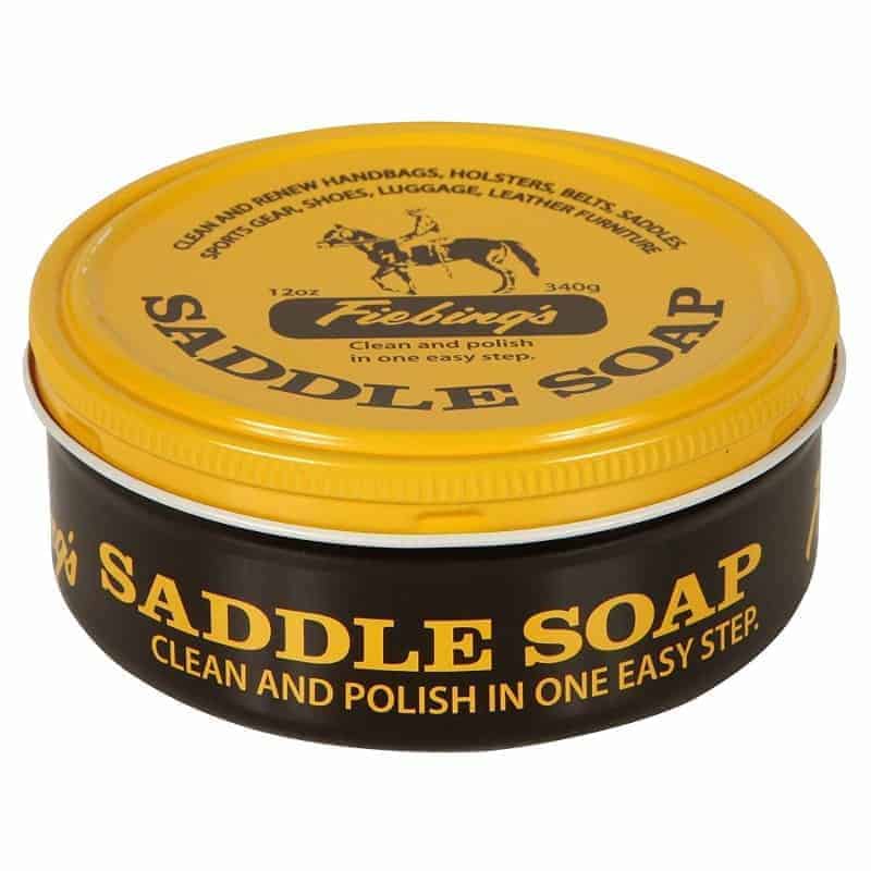 Saddle soap leather care
